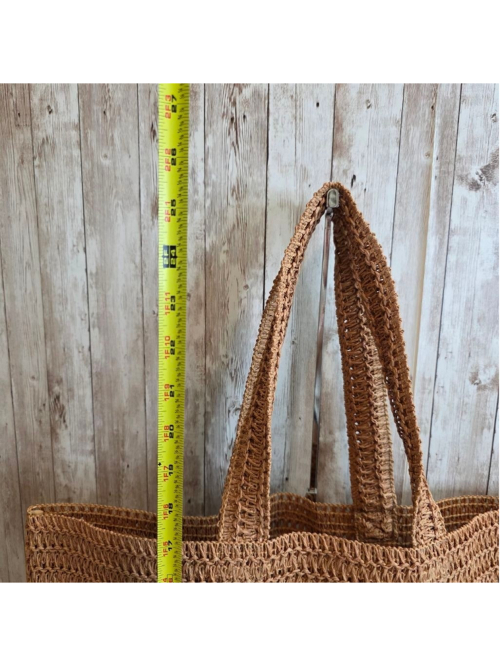 Burberry Tan Woven Raffia Beach Tote - Picture 6 of 9